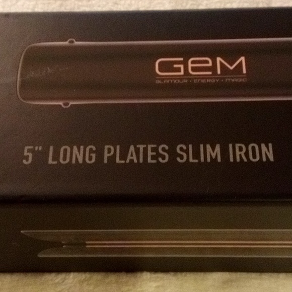 GEM GLAMOR 5" LONG PLATES SLIM FLAT IRON DIGITAL NWT - Picture 4 of 6